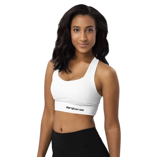 GABS Longline Sports Bra | White